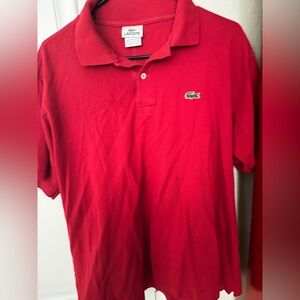 Lacoste Men's Vibrant Red Polo Shirt